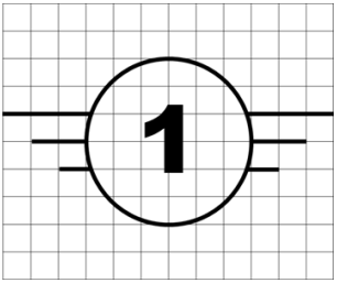 Image of a class C1 UAS class identification label